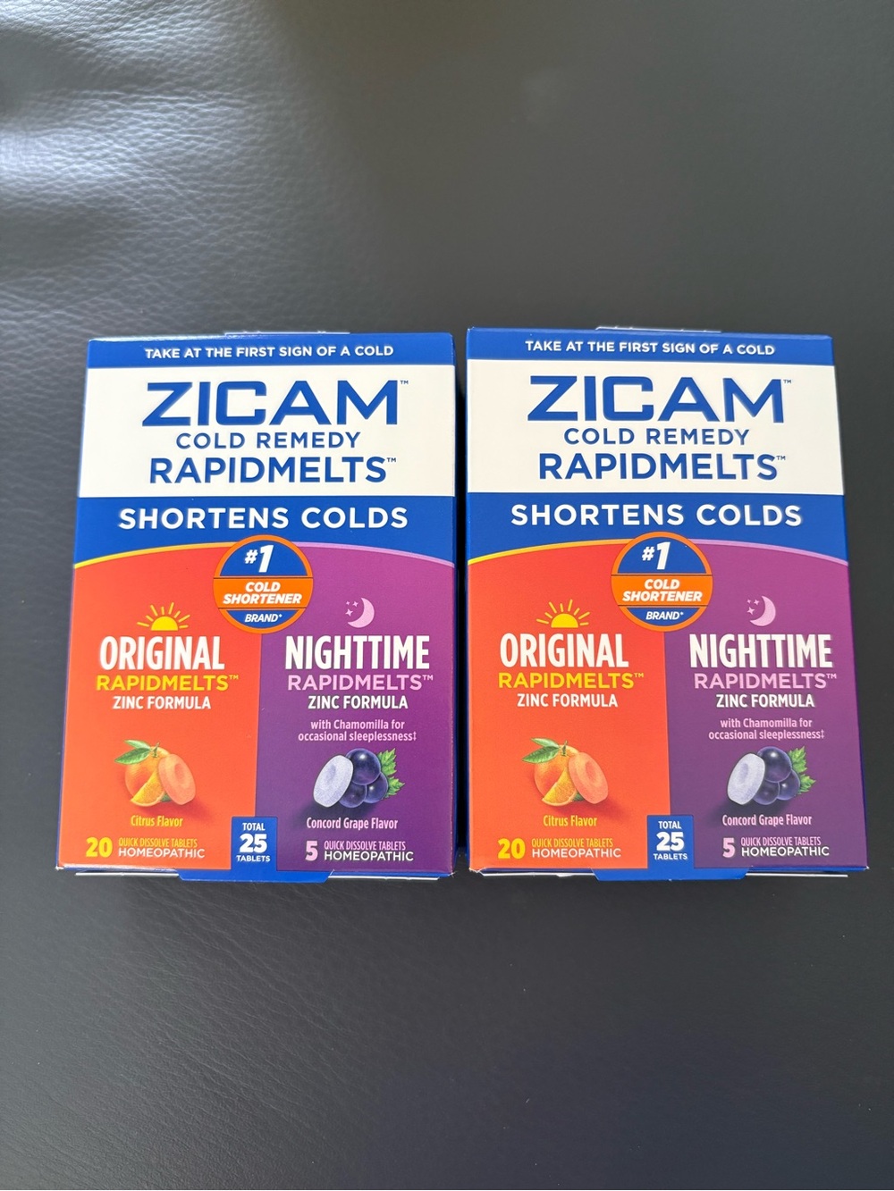 Zicam RapidMelts Original + Nighttime Cold Remedy Duo